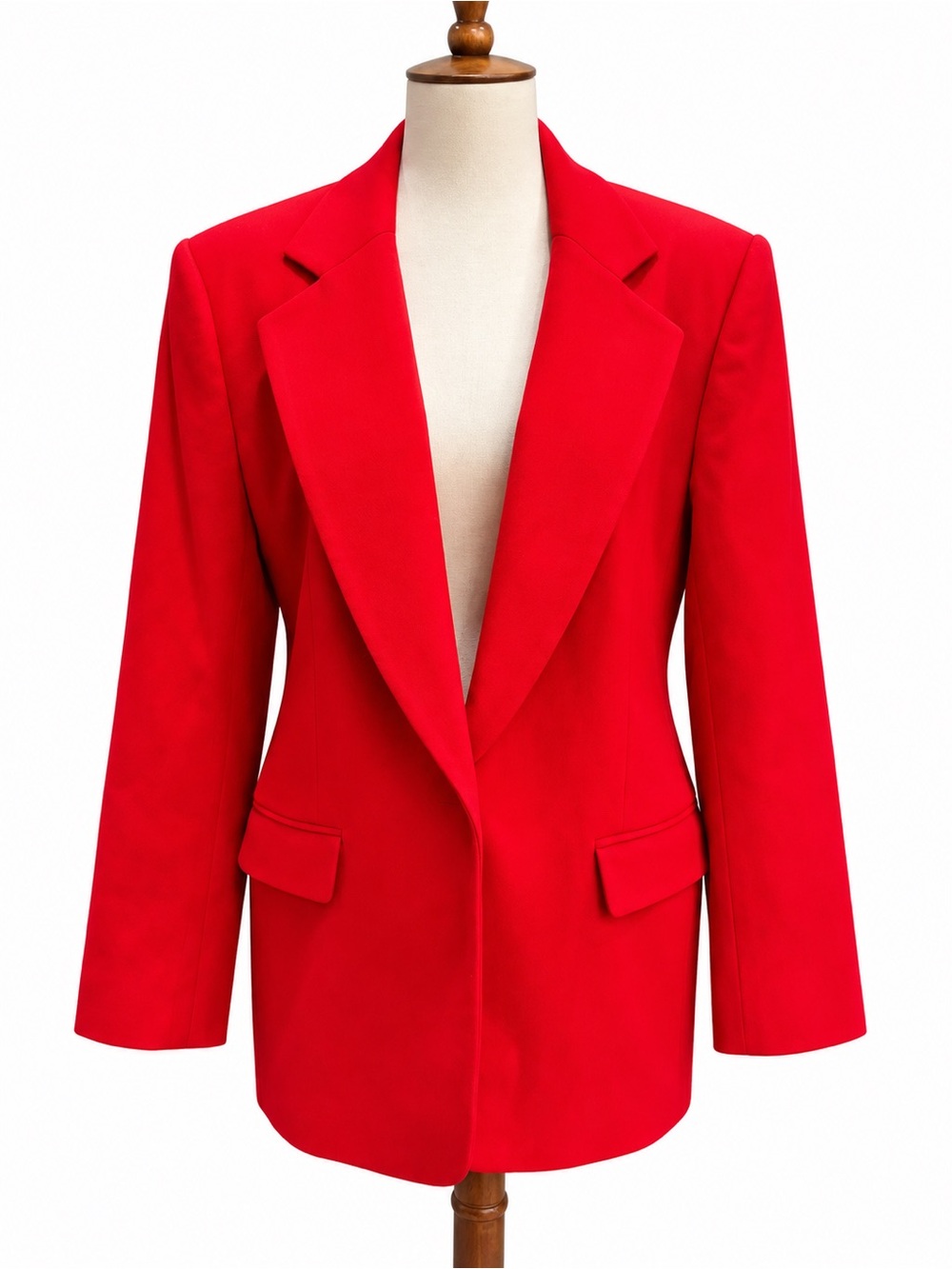 Worthington Red Tailored Blazer Vintage Wool Jacket